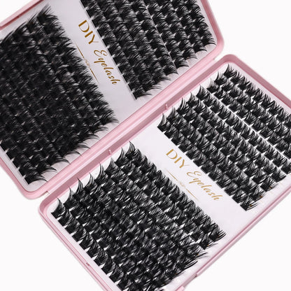 Cils individuels 10-14 mm, 384 pcs – Look naturel, plateau mixte